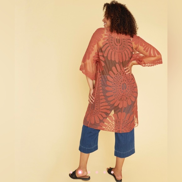 STYLESTALKER Embroidered Cardigan (Kimono) - Plus NEW - Picture 2 of 8